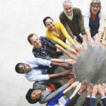 Groupe de personnes unies